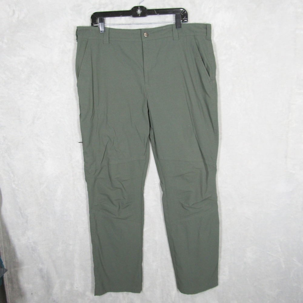 Columbia Omni-Shield Hiking Pants Mens 38x32 Sage Green Water Repellent Outdoor